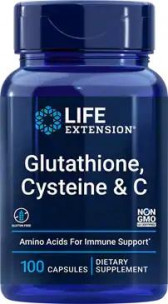 Life Extension Glutathione, Cysteine &amp; C, 100 капс