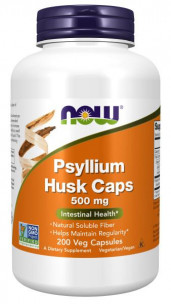 NOW Psyllium Husk Caps 500 мг, 200 капс