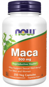 NOW MACA 500 мг, 250 капс
