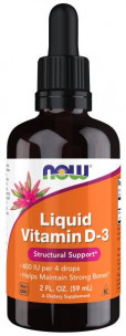 NOW Liquid Vitamin D-3, 60 мл