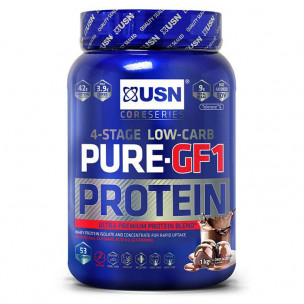 USN Pure-GF1 Protein 4 Stage Low Carb, 1000 г