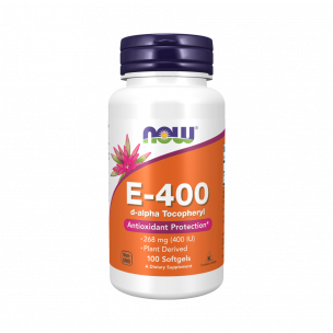 NOW Vitamin E-400 D-Alpha Tocopheryl, 100 капсул