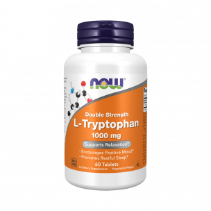 NOW L-Tryptophan 1000 mg, 60 таблеток