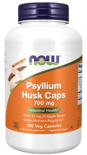 NOW Psyllium Husk Caps 700 мг, 180 вег.капс