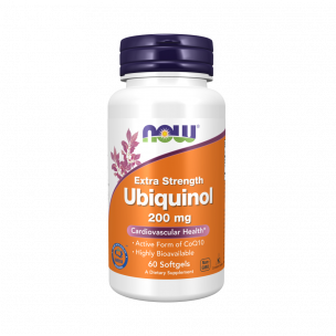 NOW Ubiquinol 200 mg, 60 капсул