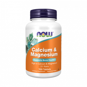 NOW Calcium &amp; Magnesium, 100 таблеток