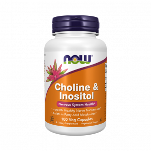 NOW Choline &amp; Inositol, 100 капсул