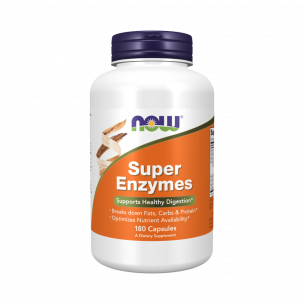 NOW Super Enzymes, 180 капсул