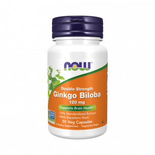 NOW Ginkgo Biloba 120 mg, 50 капсул