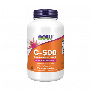 NOW C-500 Calcium Ascorbat, 250 капсул
