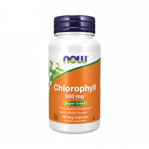 NOW Chlorophyll 100 mg, 90 капсул