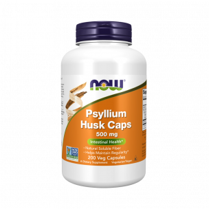 NOW Psyllium Husk Caps 500 мг, 200 капсул