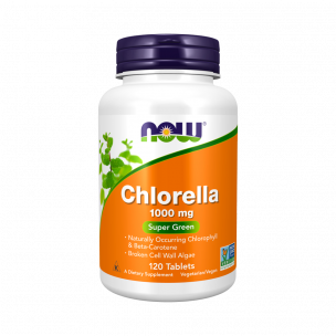 NOW Chlorella 1000 mg, 120 таблеток