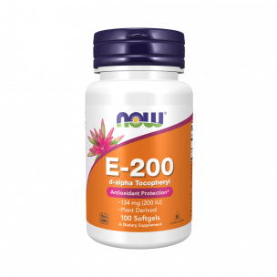 NOW Vitamin E-200 D-Alpha Tacopheryl, 100 капсул