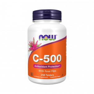 NOW C-500 with Rose Hips, 250 таблеток