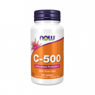 NOW C-500 with Rose Hips, 100 таблеток
