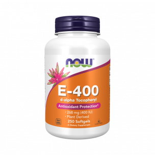 NOW Vitamin E-400 D-Alpha Tocopheryl, 250 капсул