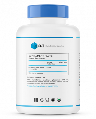 SNT Curcumin, 180 таблеток
