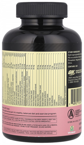 Optimum Nutrition Opti-Women, Опти-Вумен, 120 капсул
