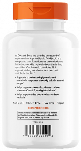 Doctor's Best Alpha-Lipoic Acid, Альфа-Липоевая кислота
