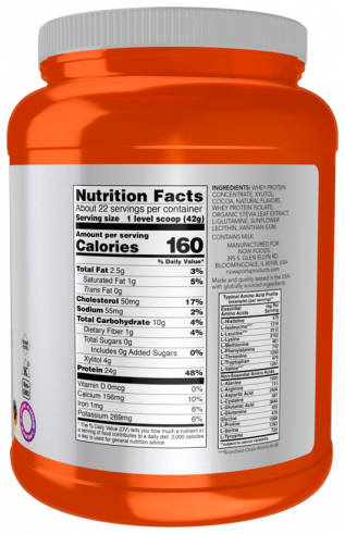 NOW Whey Protein, 907 грамм