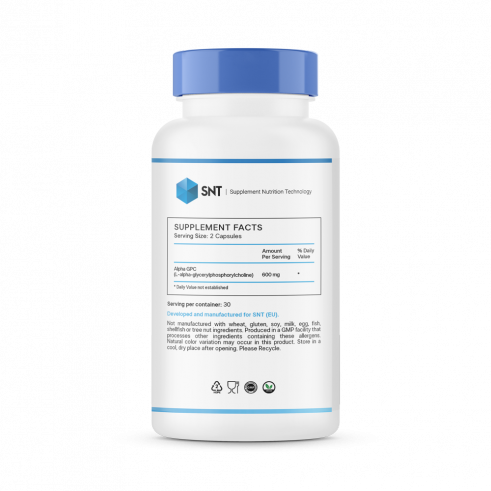 SNT Alpha GPC 600 mg, 60 капсул