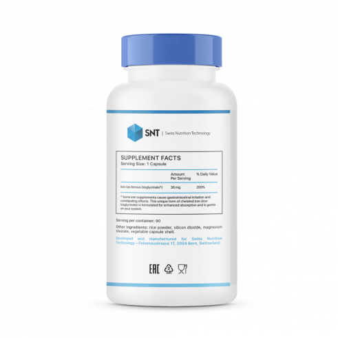 SNT Iron 36 mg, 90 капсул