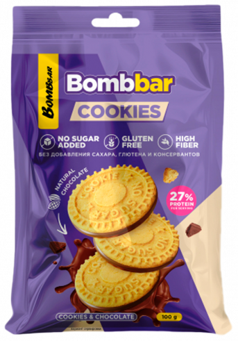 Bombbar Протеиновое печенье Cookies, 100 грамм