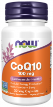 NOW Co Q10, 100 mg, Кофермент Q10, 100 мг, 30 капсул