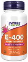 NOW Vitamin E, Натуральный Витамин Е, 100 капсул