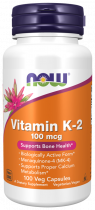 NOW Vitamin K-2 100 mcg, Витамин К-2 100 мкг, 100 капсул