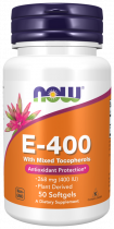 NOW Vitamin E, Натуральный Витамин Е, 50 капсул