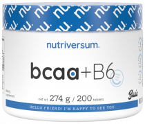 Nutriversum BCAA + B6, БЦАА + B6, 200 таблеток
