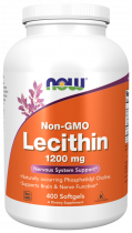 NOW Lecithin 1200 mg, Лецитин 1200 мг, 400 капсул