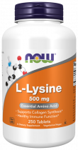 NOW L-Lysine 500 mg, L-Лизин 500 мг