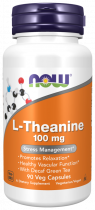 NOW L-Тheanine, L-Тианин, 90 капсул