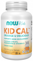 NOW Kid Cal Chewables, Детский витаминный кальций, 100 таблеток