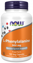 NOW L-Phenylalanine 500 mg, L-Фенилаланин 500 мг, 120 капсул