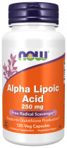 NOW Alpha Lipoic Acid, Альфа-липоевая кислота, 120 капсул