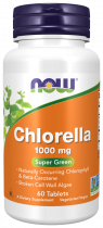 NOW Chlorella, Хлорелла, 60 таблеток
