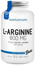 Nutriversum L-Arginine, L-Аргинин, 60 капсул